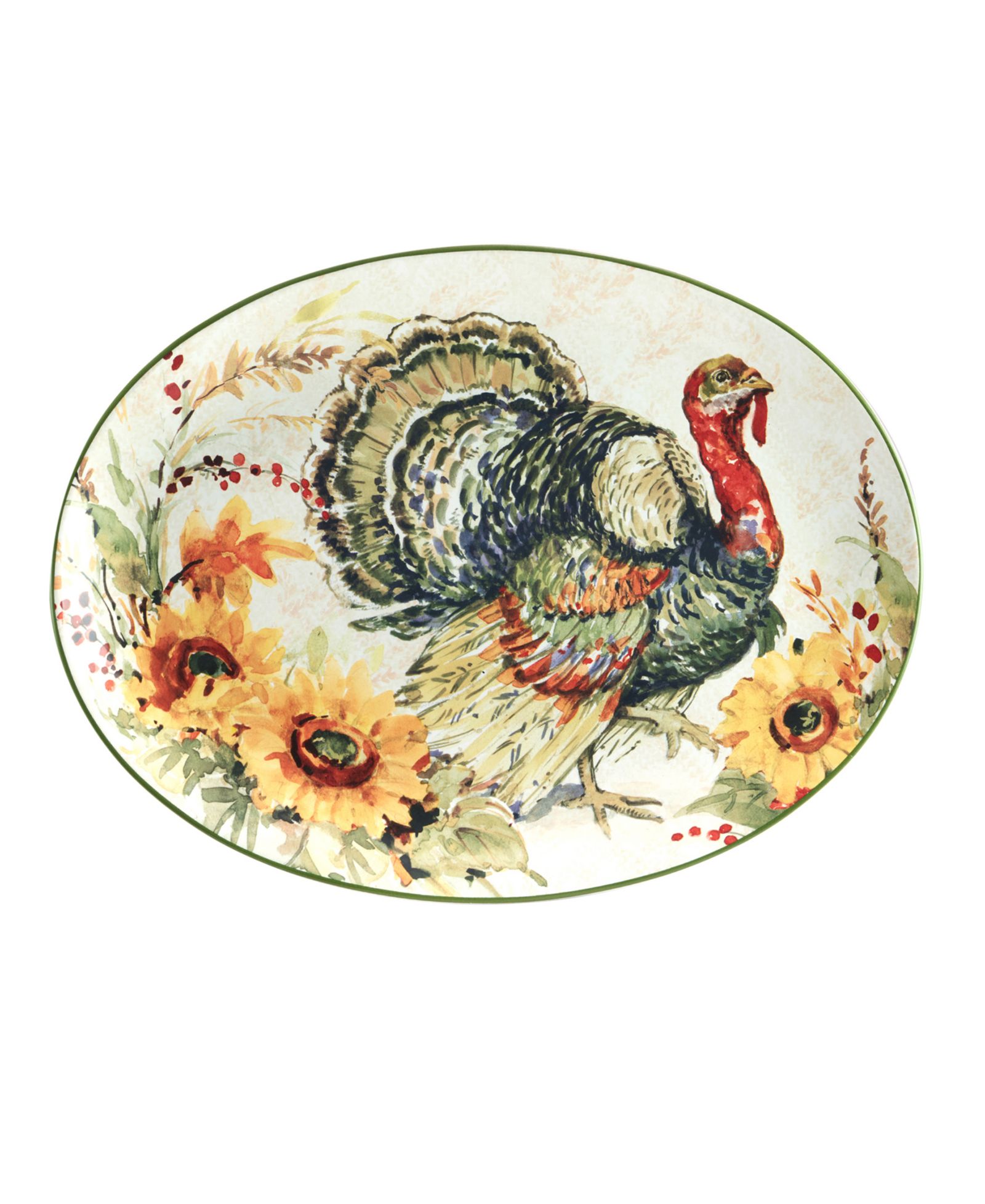 Блюдо для индейки Harvest Morning Oval Turkey Platter