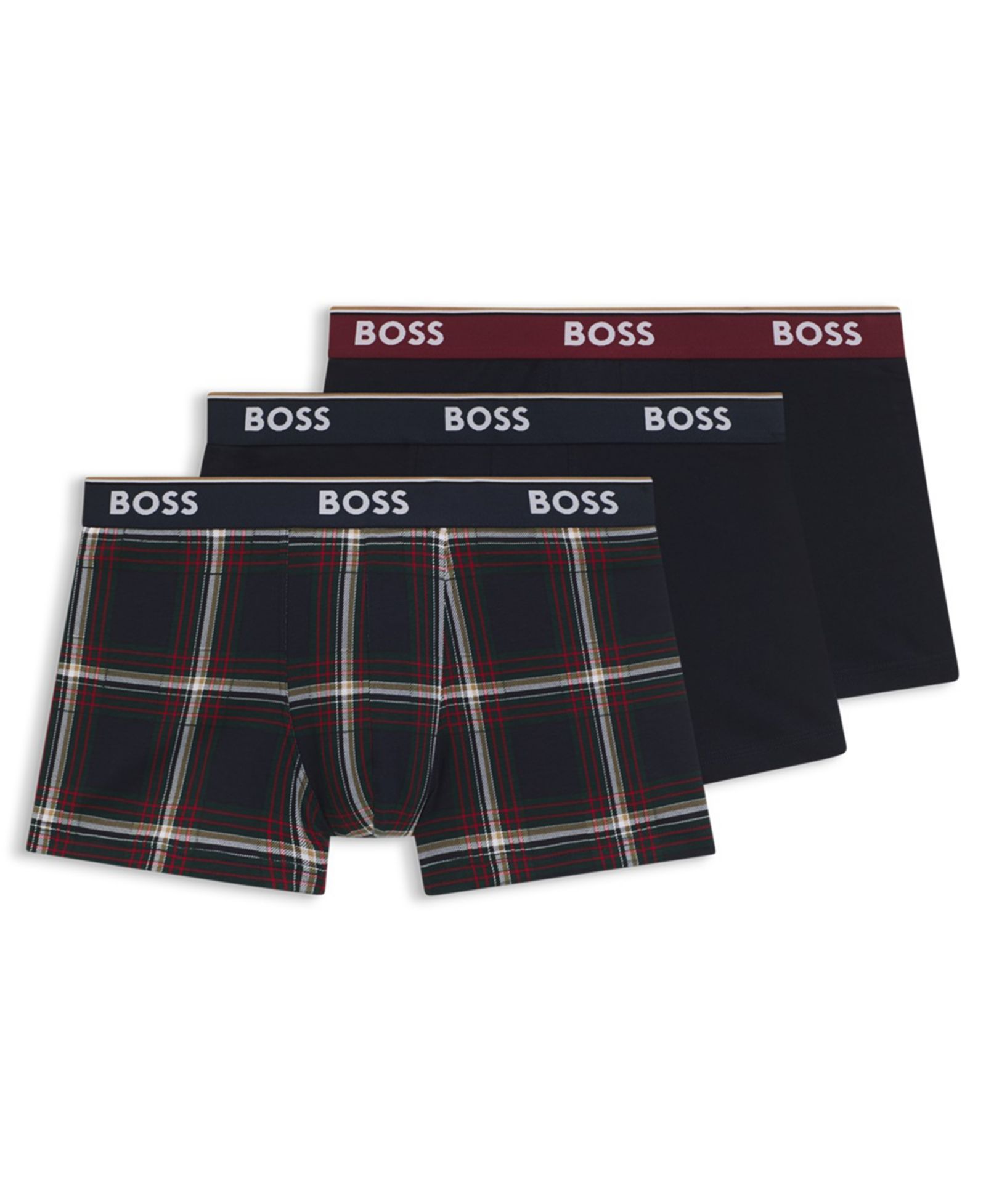 BOSS by Hugo Boss Men's Power 3-Pack Stretch Cotton Trunks