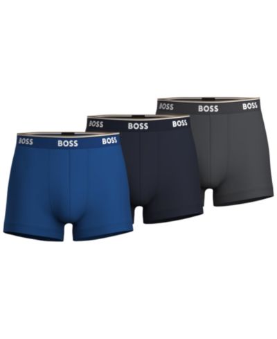 BOSS by Hugo Boss Мужской комплект трусов с логотипом на поясе, 3 шт.