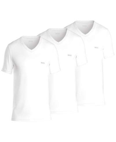 BOSS by Hugo Boss Мужские классические футболки с V-образным вырезом, набор из 3 шт