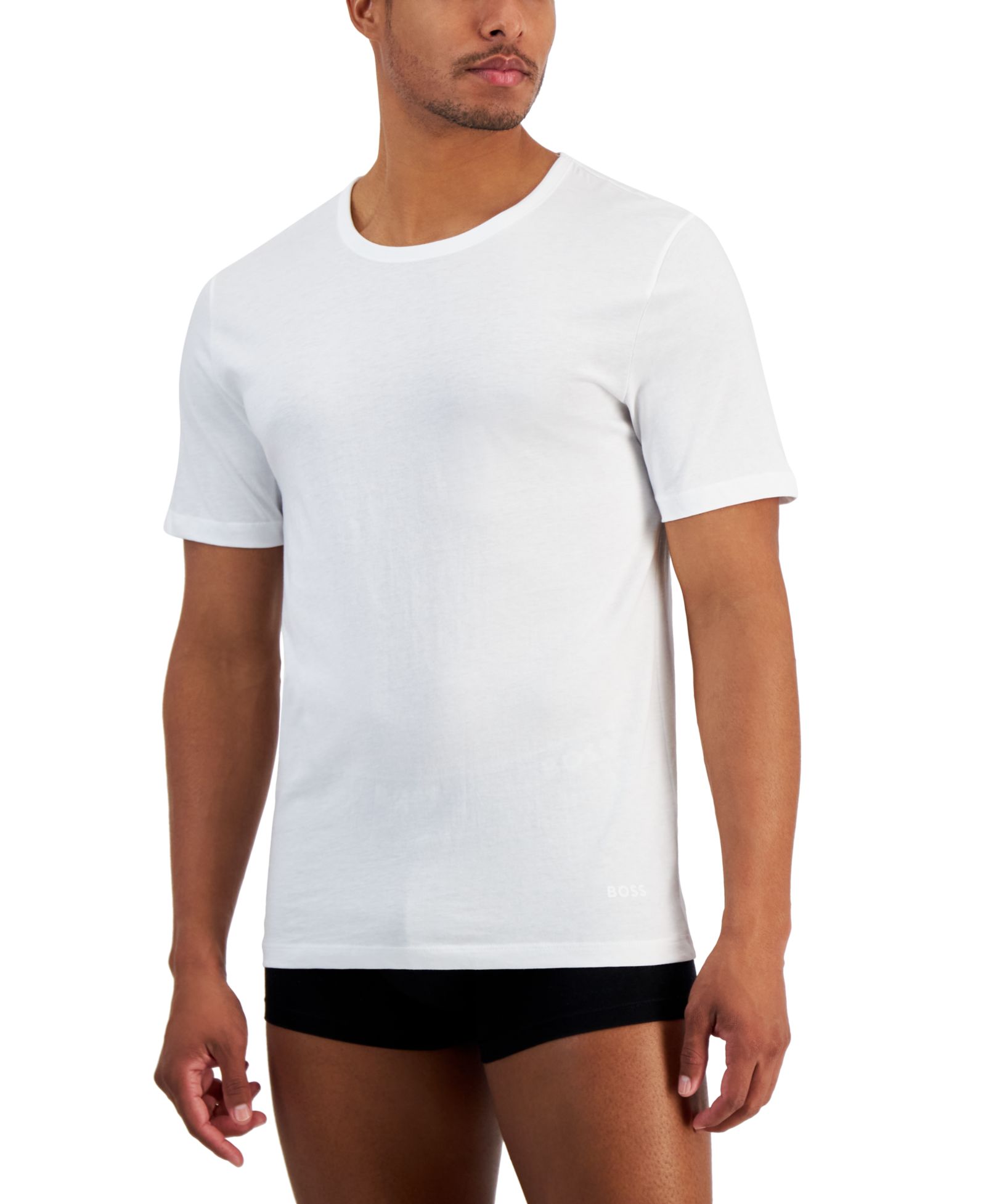 BOSS by Hugo Boss Men's 5-Pack Authentic Crew Neck Cotton T-Shirts