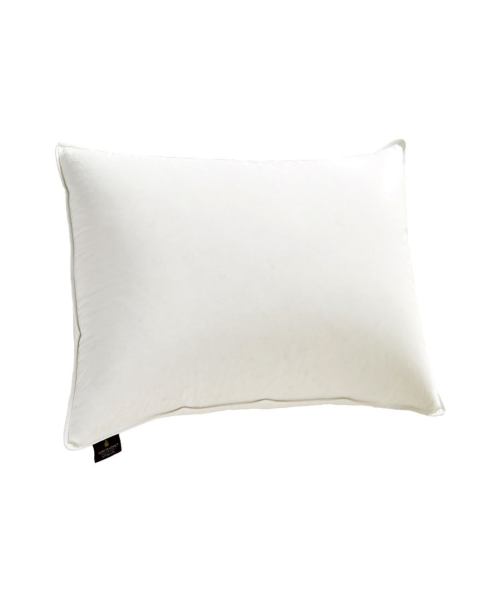 Farm to Home Premium White Down Medium/Firm Cotton Pillow, Standard/Queen