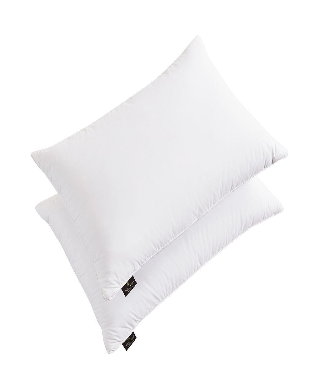 Farm to Home Softy-Around White Feather & Down Cotton 2-Pack Pillow, King