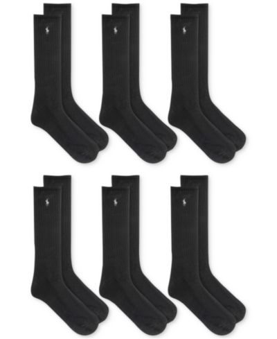 Polo Ralph Lauren Men's 6-Pk. Performance Sport Crew Socks