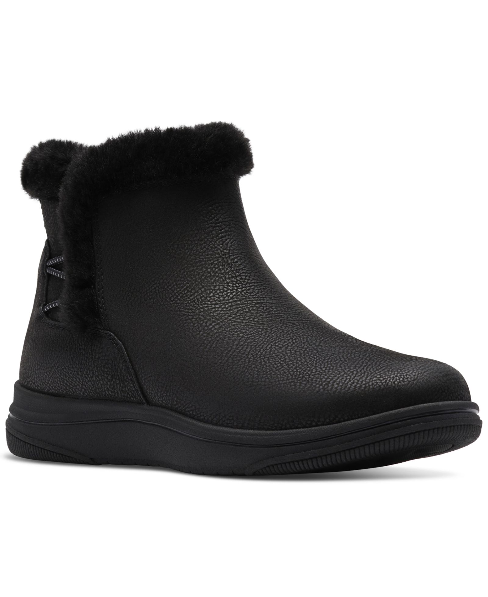 Clarks Женские ботильоны Breeze Fur с круглым носком