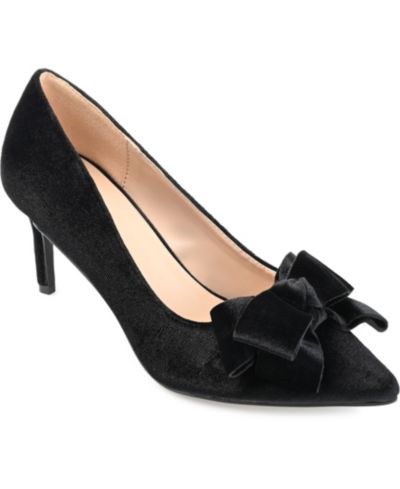 Женские туфли-лодочки Journee Collection Crystol Bow Pointed Toe
