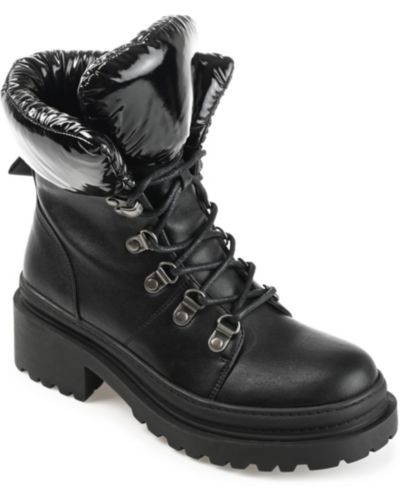 Женские ботильоны Journee Collection Women's Irrah Lace Up Lug Sole