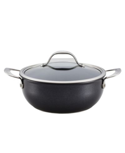 Anolon X Hybrid сковорода с крышкой, алюминий, небритое покрытие, 4 QT