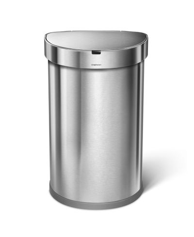 Полукруглый сенсорный мусорный бак simplehuman, 45 литров
