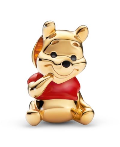 Подвеска Pandora Disney Winnie the Pooh Bear, 14k Gold-Plated