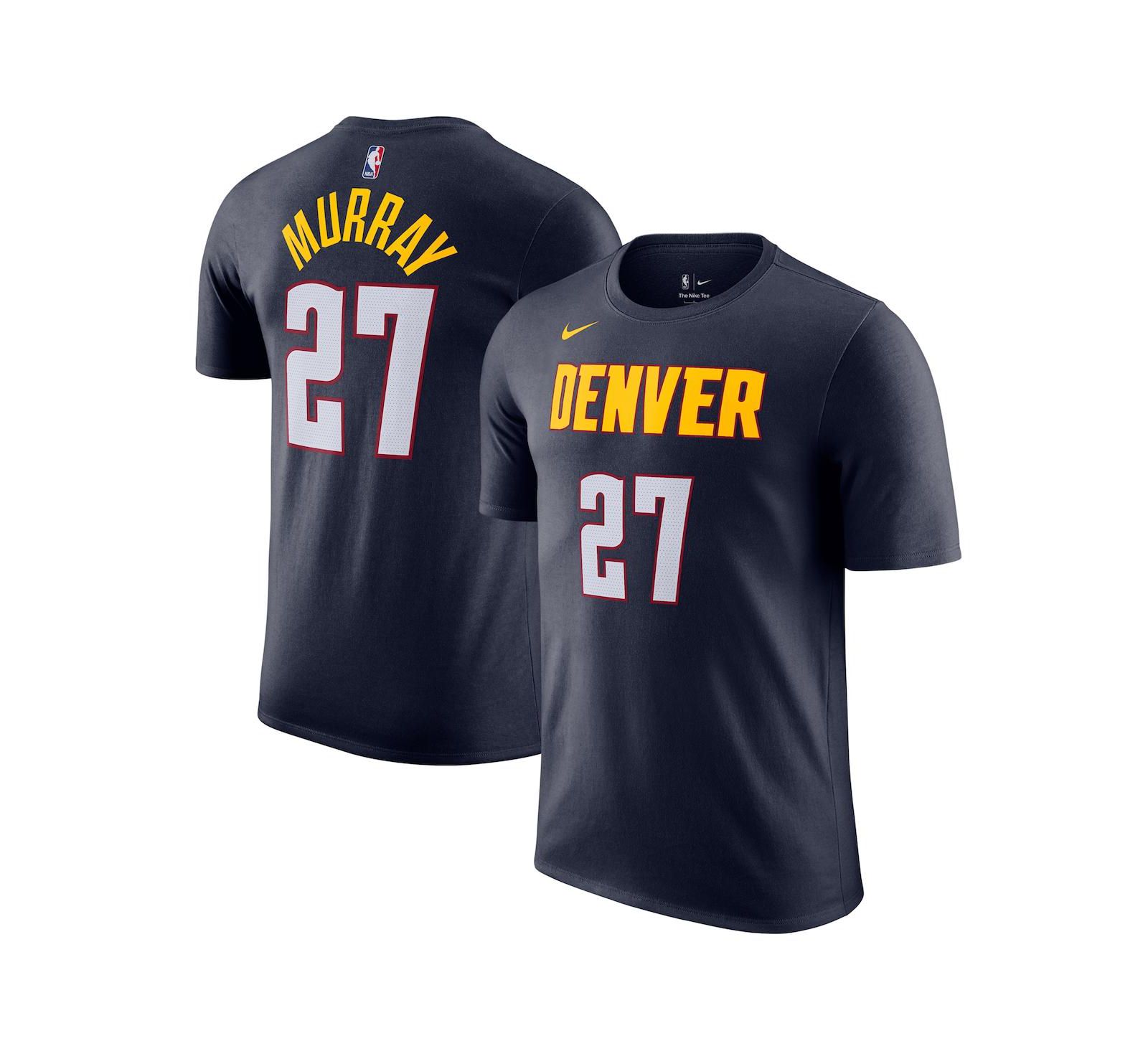 Мужская футболка Nike Jamal Murray Navy Denver Nuggets Icon Edition Name & Number