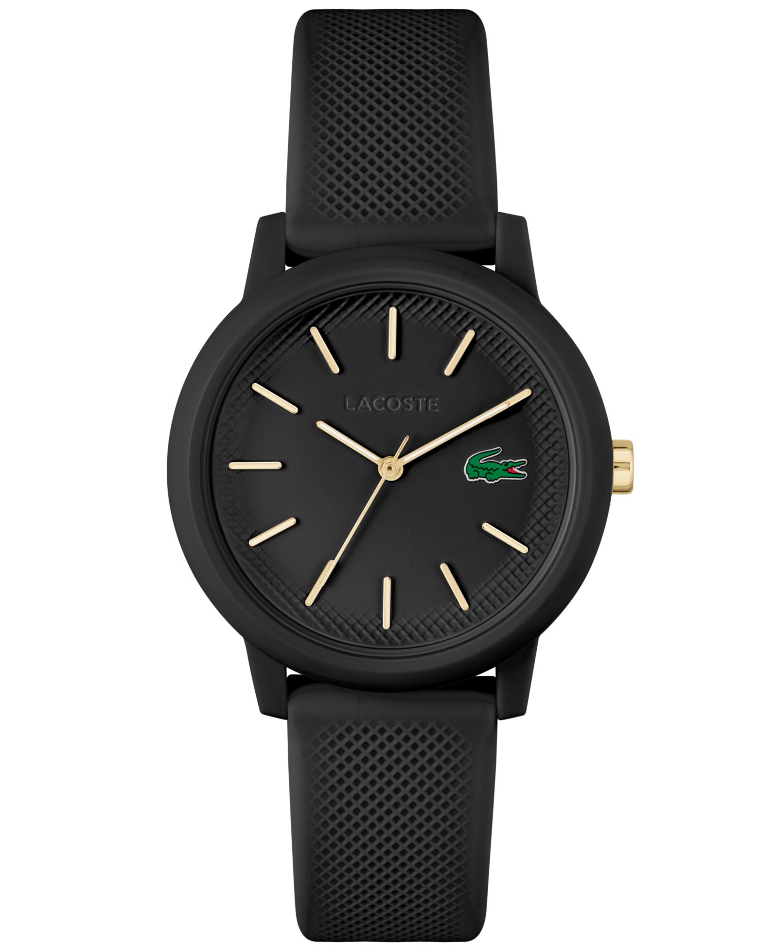 Lacoste Женский L.12.12 Black Silicone Strap Watch 36mm