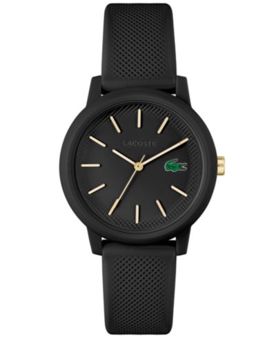 Lacoste Женский L.12.12 Black Silicone Strap Watch 36mm