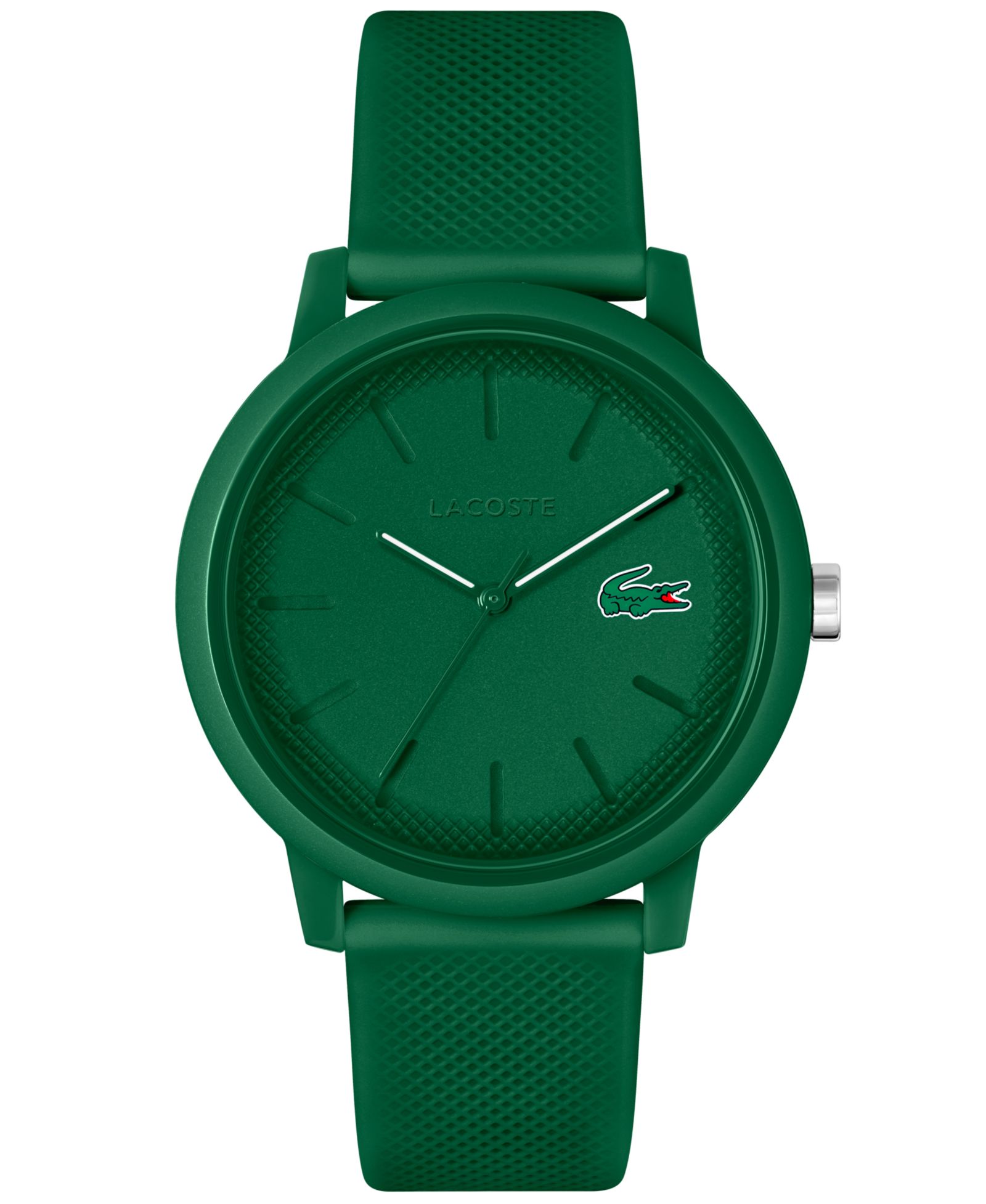 Lacoste Men's L.12.12 Green Silicone Strap Watch 42mm