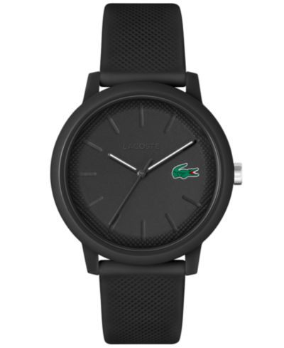 Lacoste Мужские часы L.12.12 Black Silicone Strap 42mm