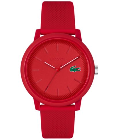 Мужские часы Lacoste L.12.12 Red Silicone Strap Watch 42mm