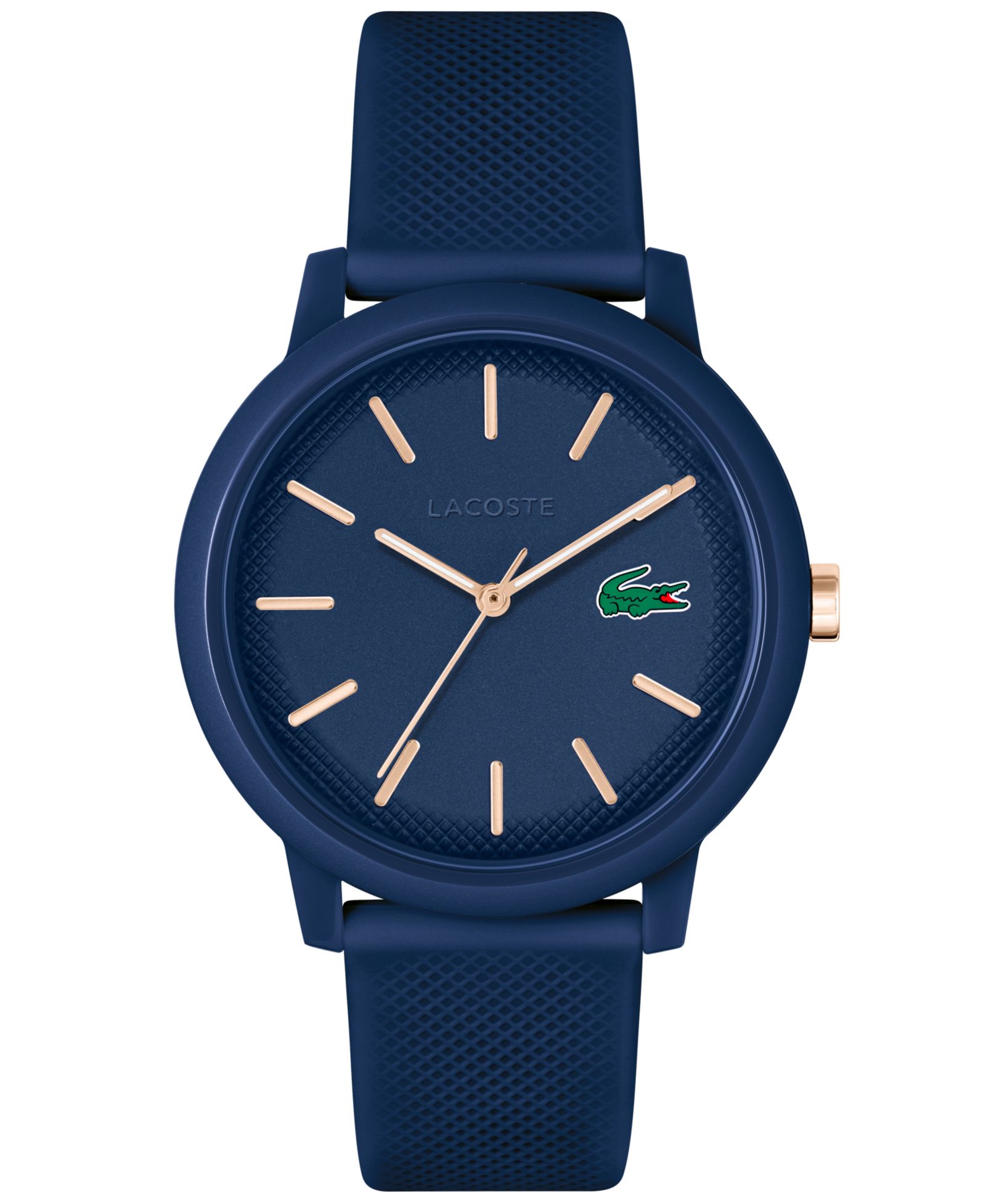 Lacoste Men's L.12.12 Navy Silicone Strap Watch 42mm