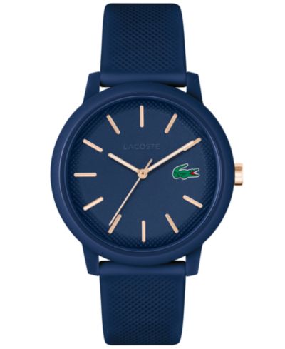 Мужские часы Lacoste L.12.12 Navy Silicone Strap Watch 42mm