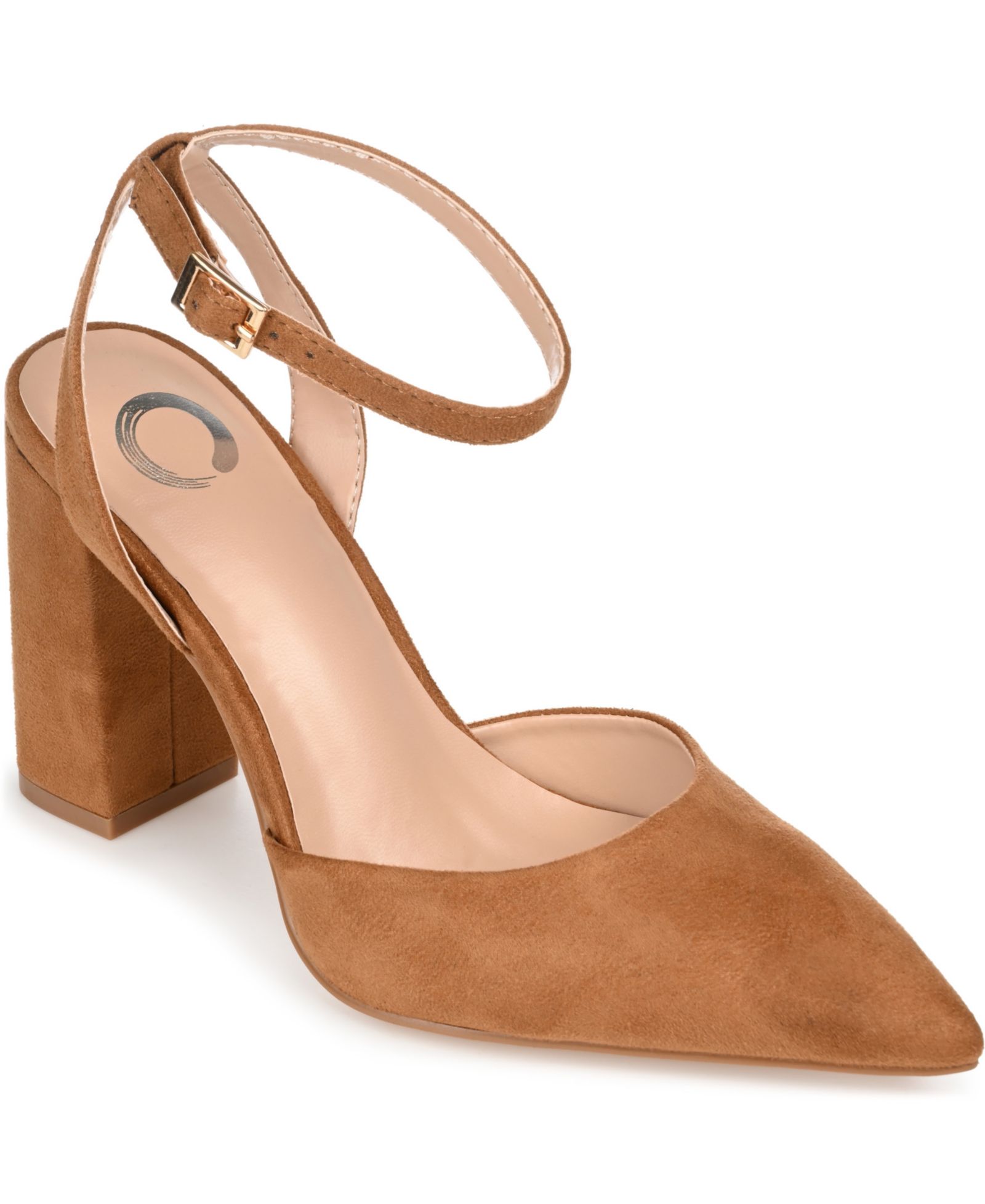 Туфли Journee Collection Women's Tyyra Ankle Strap Block Heel Pumps