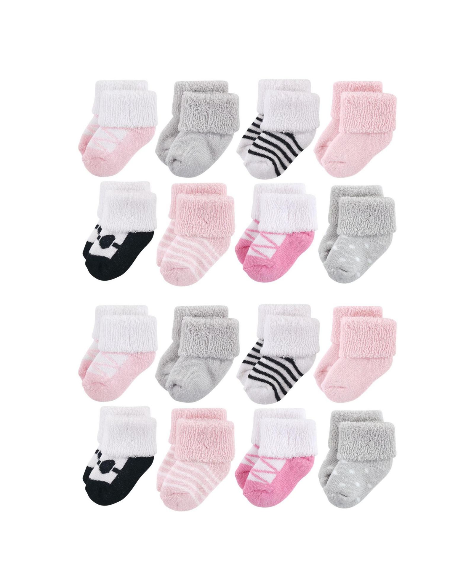 Luvable Friends Baby Boys Comfort Terry Socks Bulk Pack (8 Pairs)