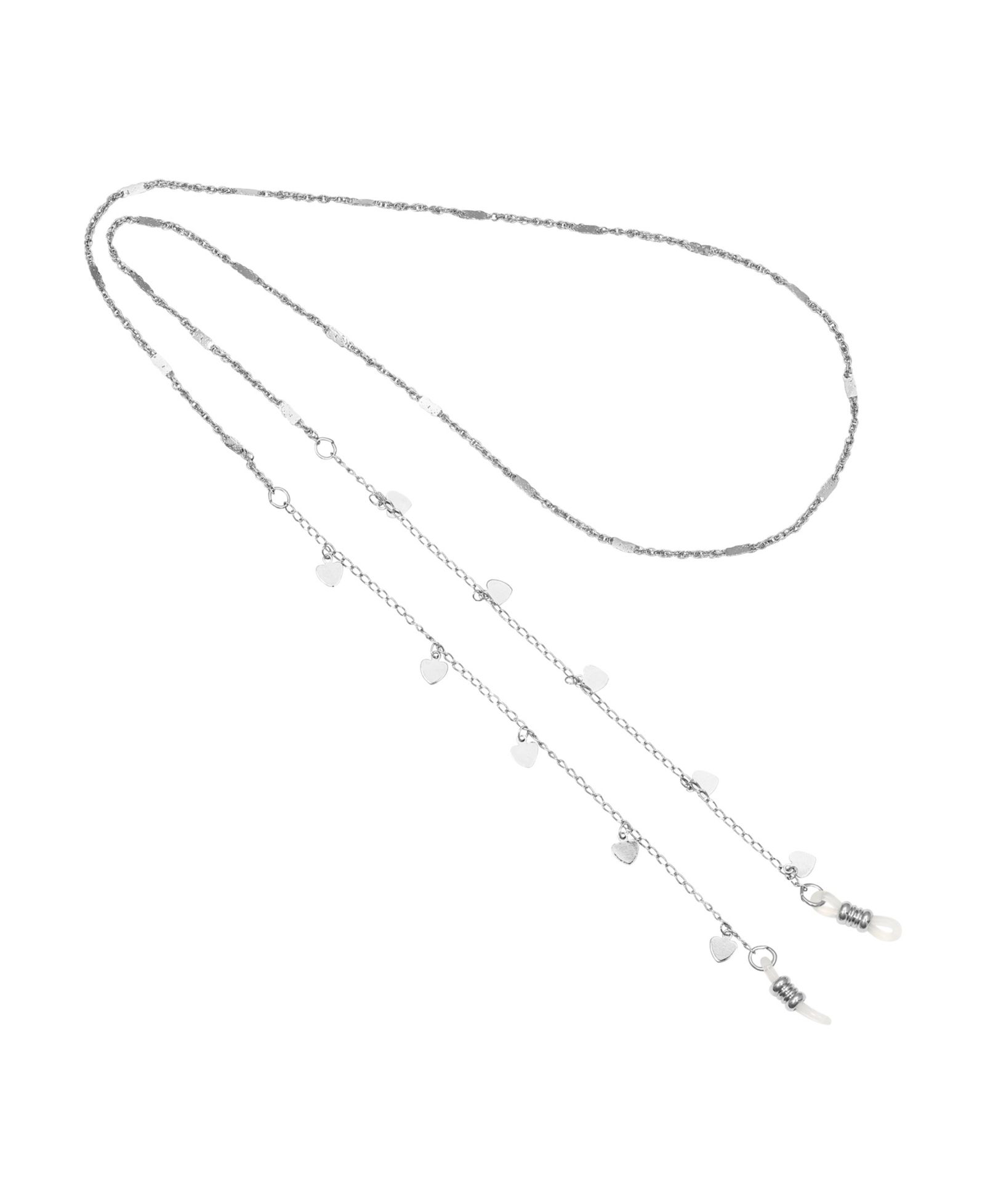 2028 Silver-Tone Heart Charms Eyeglass Holder