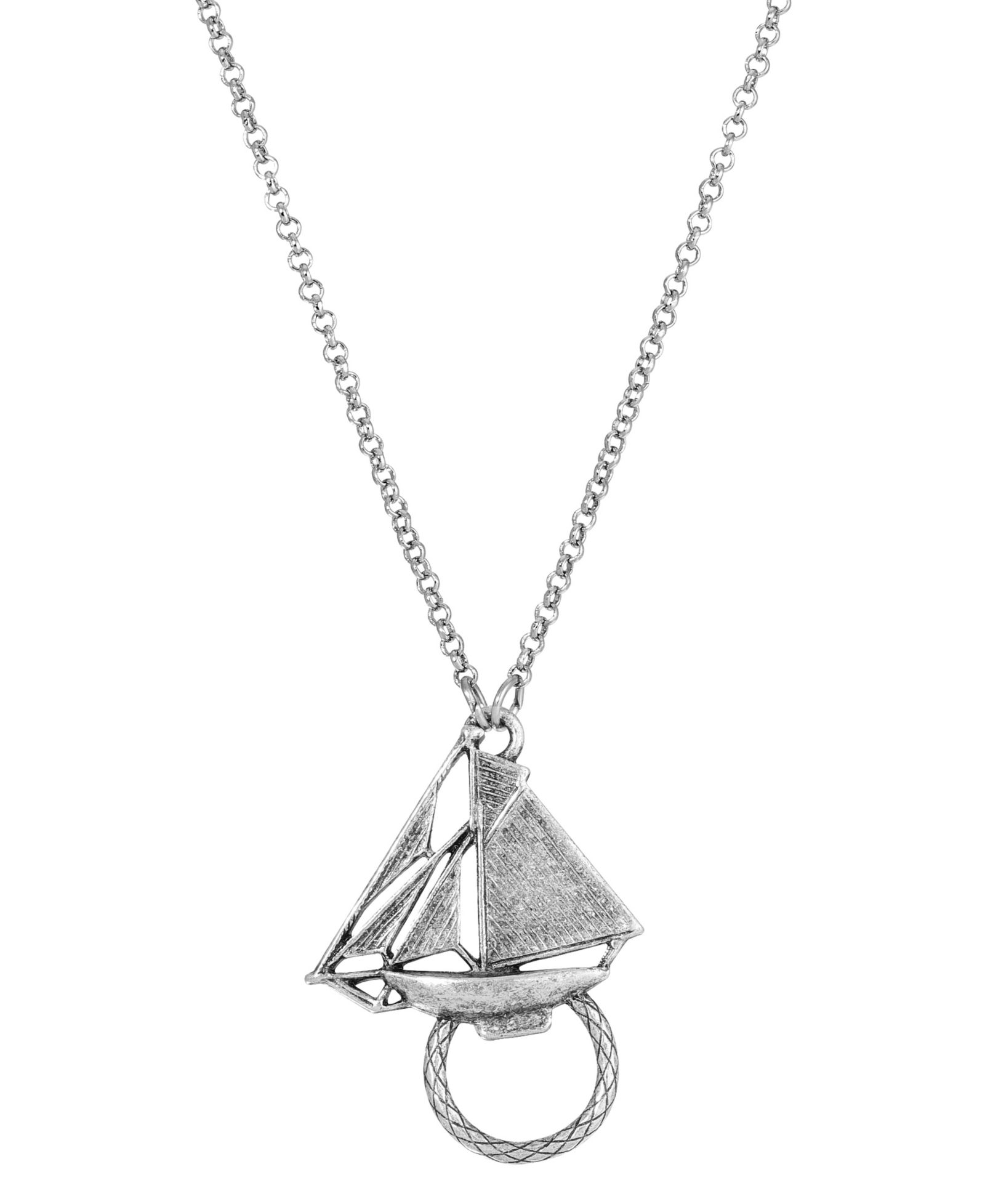 Держатель для очков 2028 Pewter Sailboat