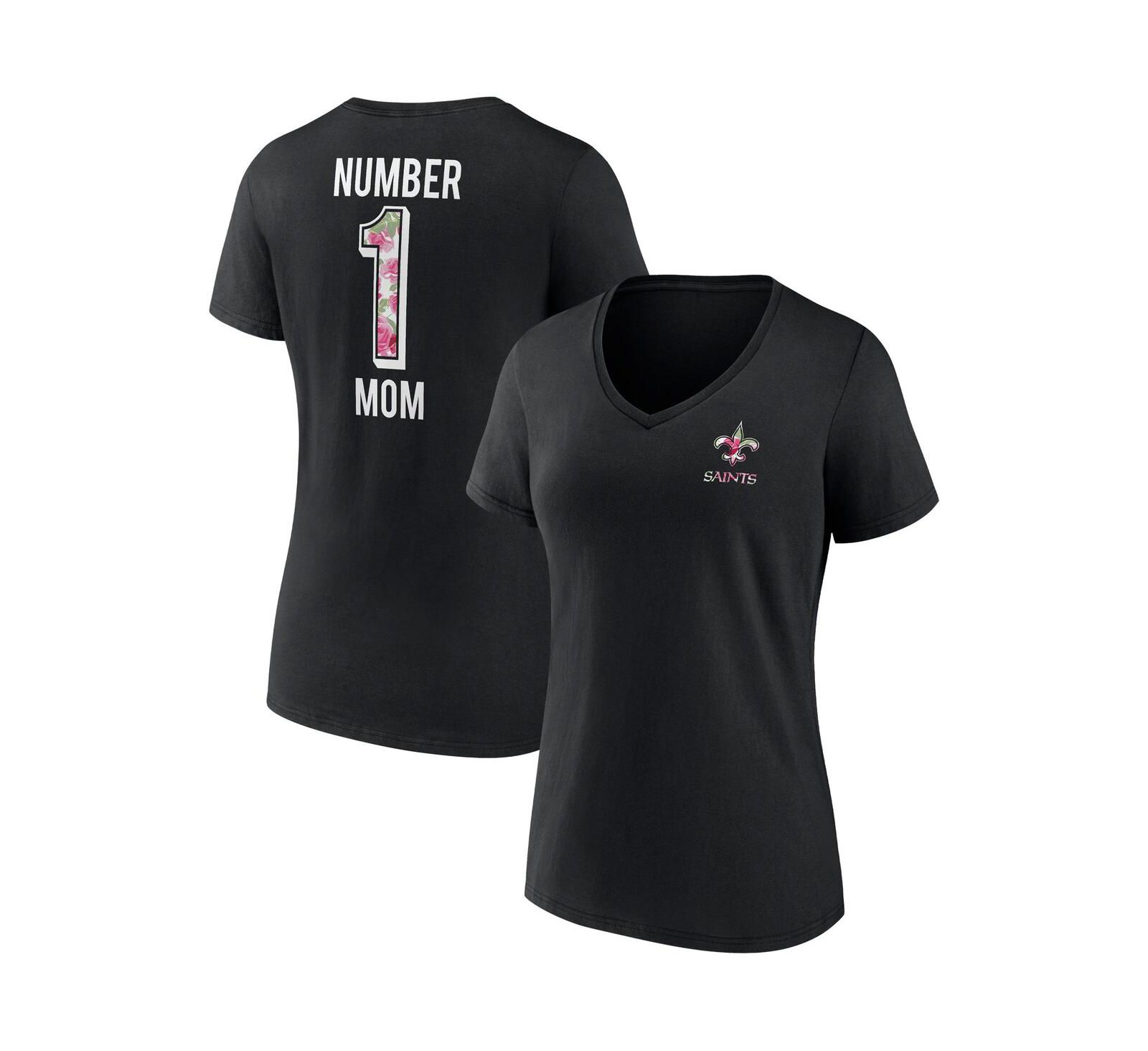 Женская футболка Fanatics New Orleans Saints V-Neck — Black