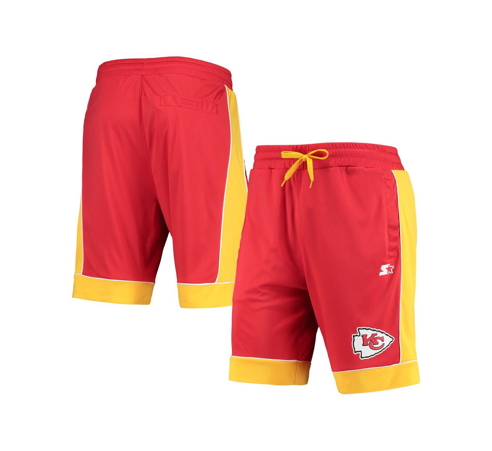 Мужские шорты Starter Kansas City Chiefs, красные с золотым, модные