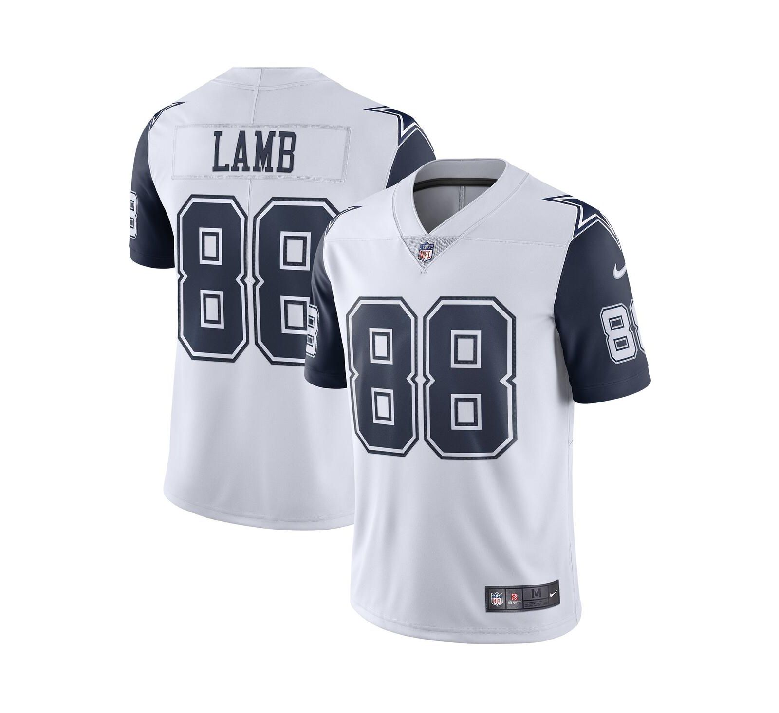 Nike Мужская джерси CeeDee Lamb White Dallas Cowboys 2nd Alternate Vapor Limited
