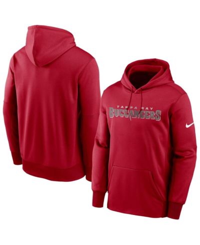 Men's Nike Red Tampa Bay Buccaneers Fan Gear Wordmark Performance Pullover Hoodie