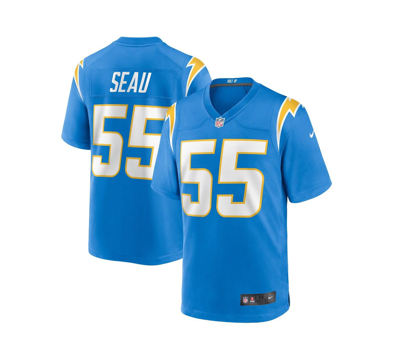 Джерси Nike Junior Seau Powder Blue Los Angeles Chargers для мальчиков