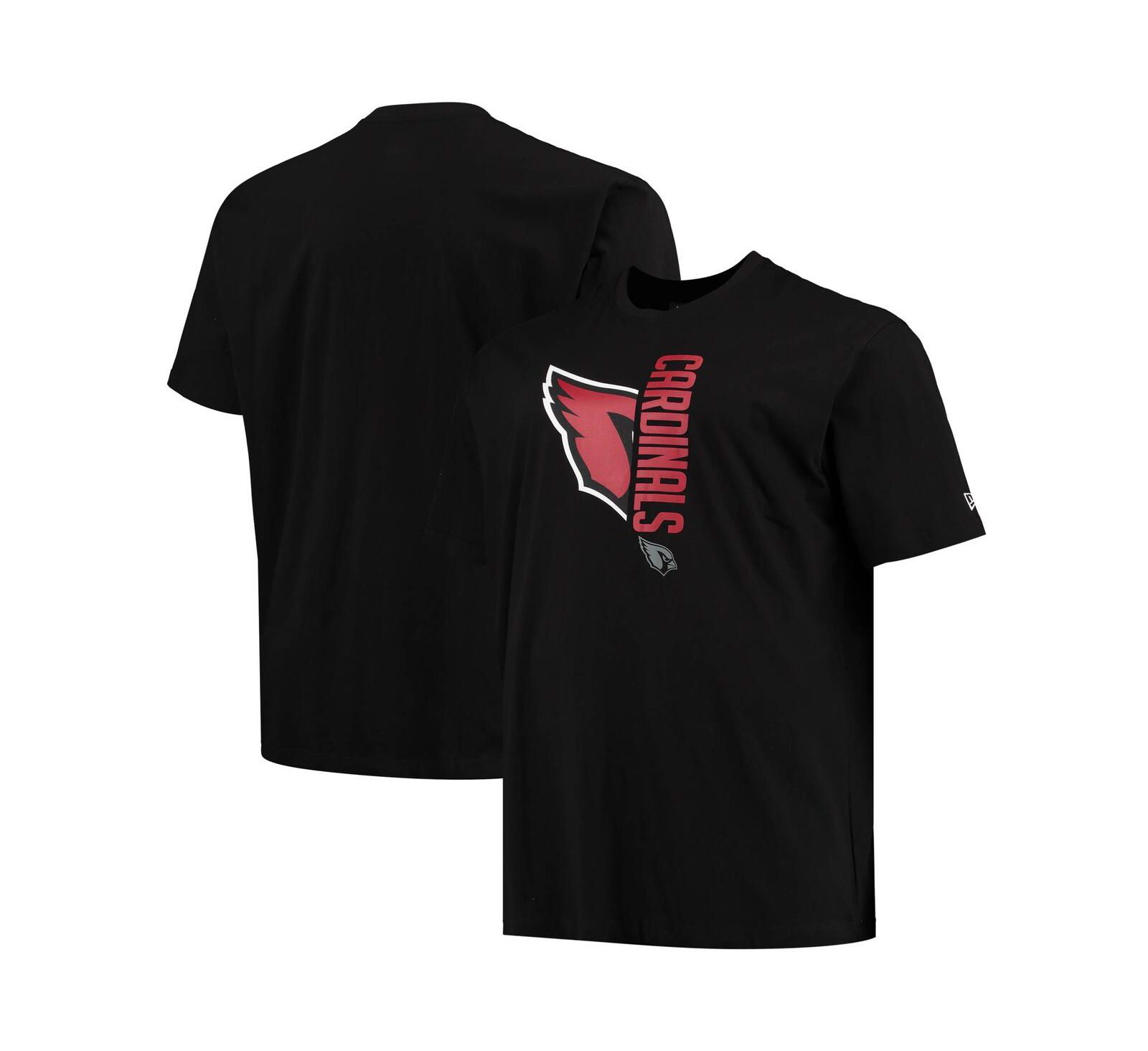 Мужская футболка New Era Black Arizona Cardinals Big and Tall 2-Hit