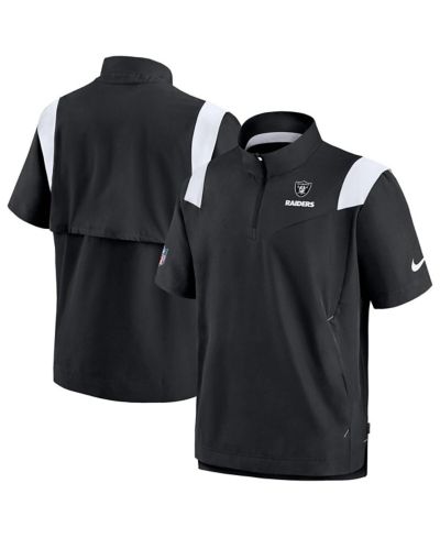 Мужская ветровка Nike Black Las Vegas Raiders Coach Chevron Lockup Quarter-Zip Top
