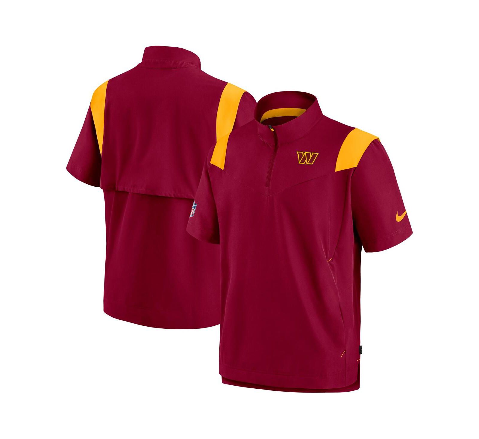 Мужское пуловер-топ Nike Burgundy Washington Commanders Coaches Chevron Lockup