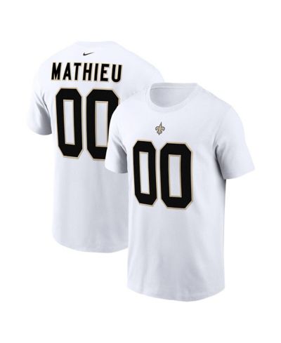 Nike мужская футболка Tyrann Mathieu White New Orleans Saints Player Name & Number
