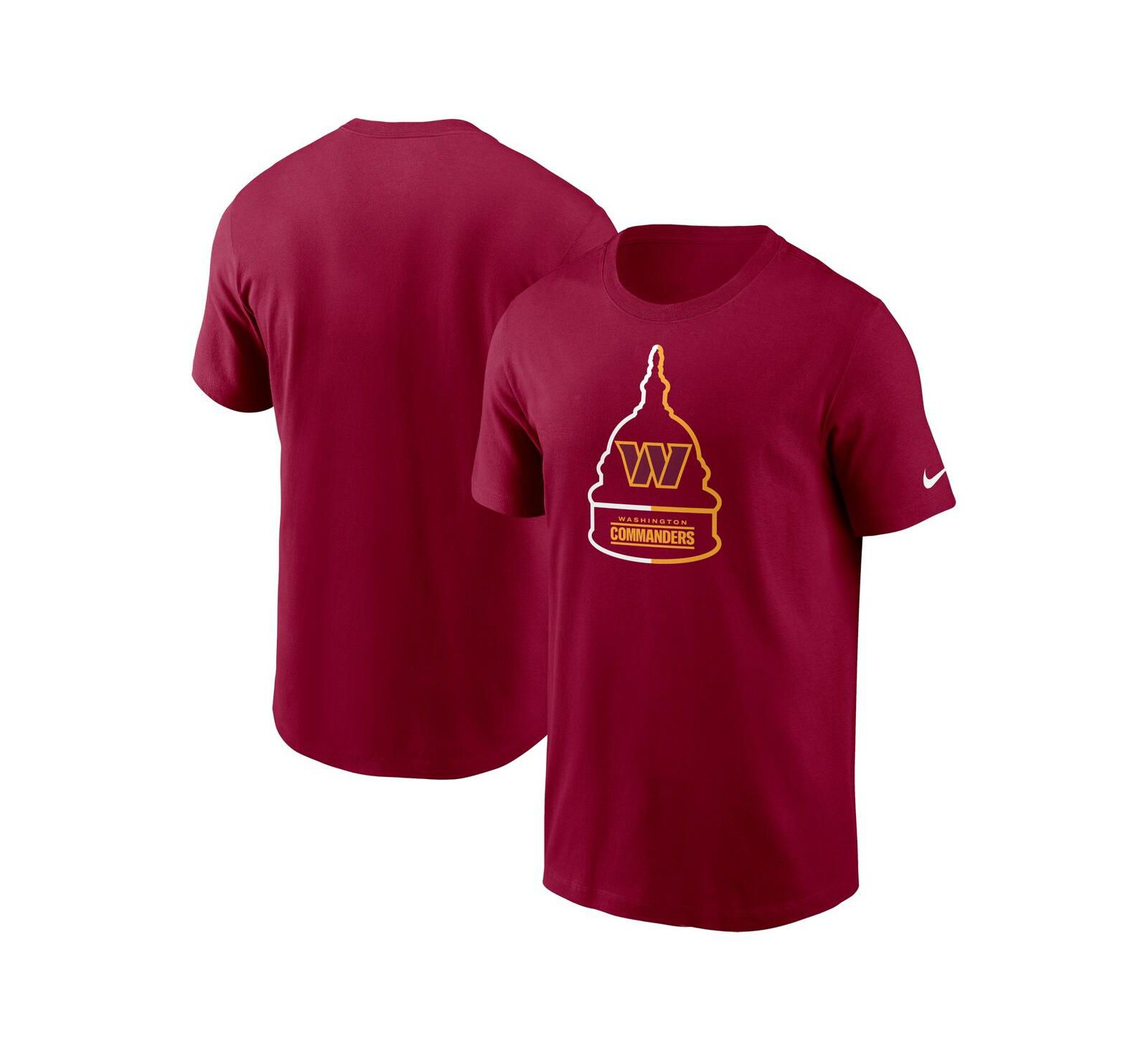 Nike Мужская футболка Washington Commanders Essential Local Phrase, Burgundy