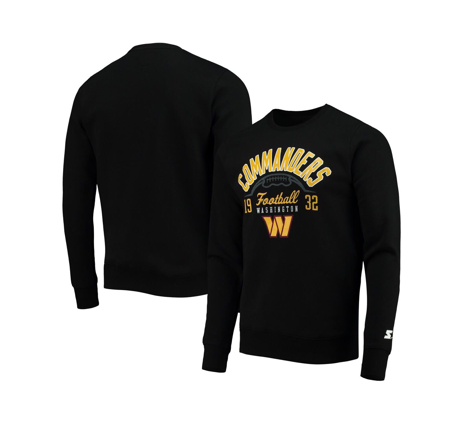 Мужское свитшот Starter Black Washington Commanders Pullover