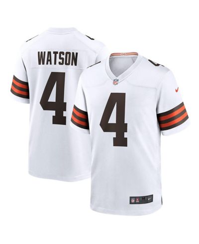 Мужская игровая джерси Nike Deshaun Watson White Cleveland Browns