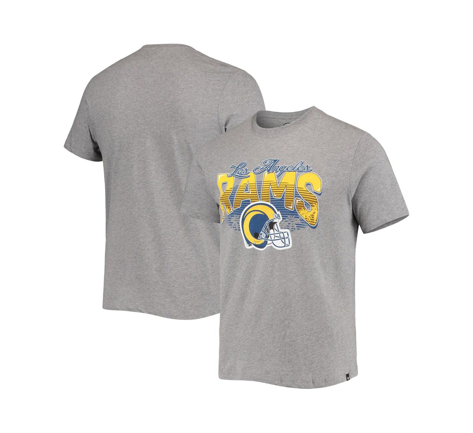 Мужская футболка '47 Heathered Gray Los Angeles Rams Super Rival Team