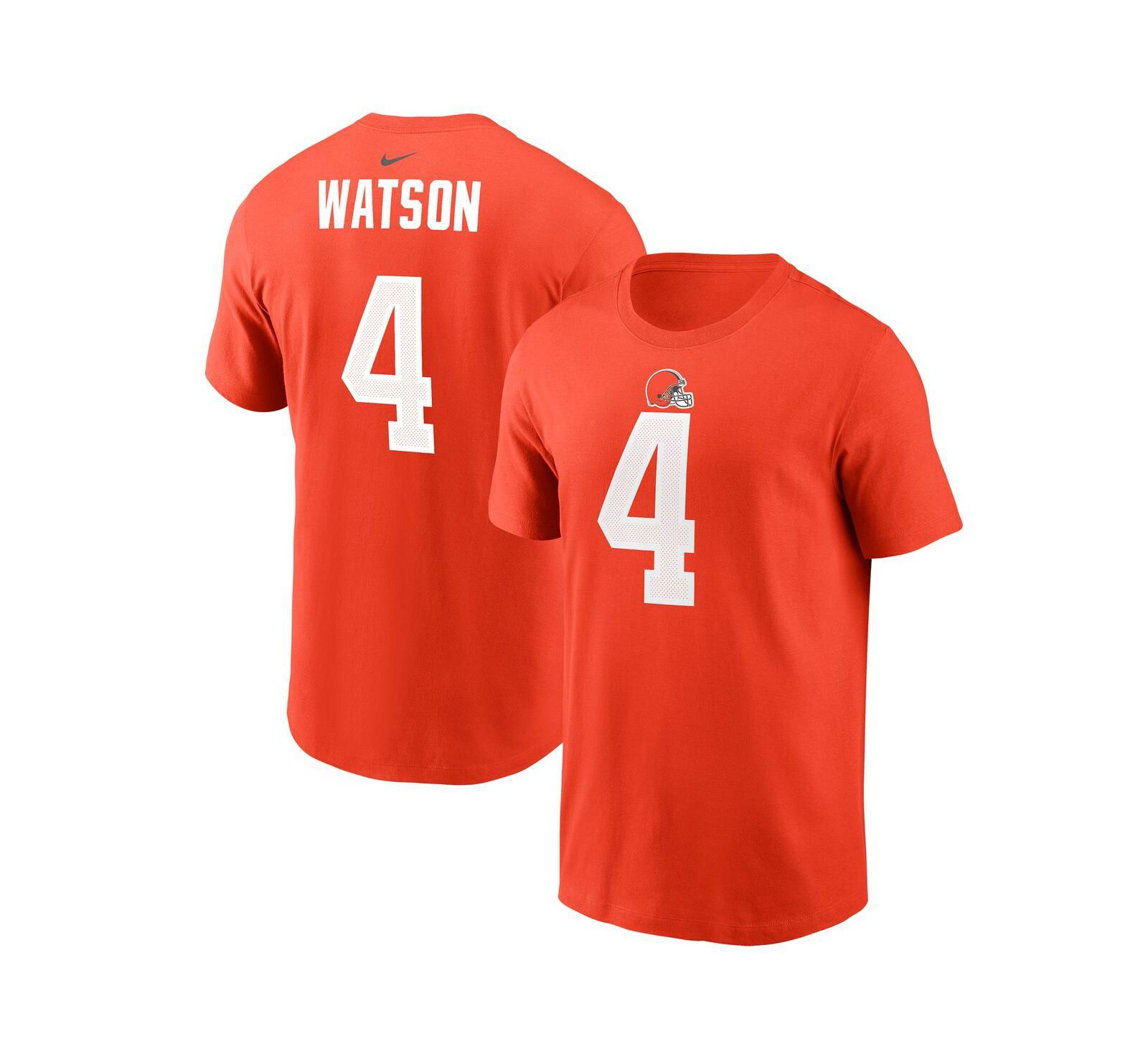 Мужская футболка Nike Deshaun Watson Cleveland Browns Orange