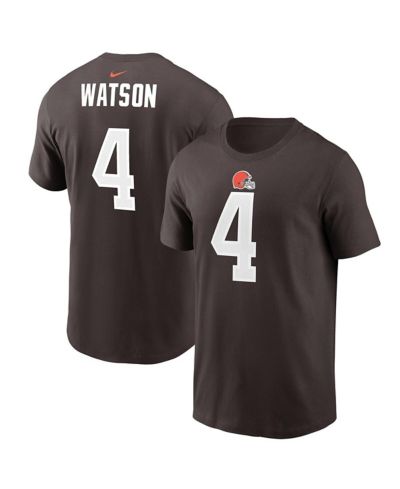 Мужская футболка Nike Deshaun Watson Brown Cleveland Browns Player Name & Number