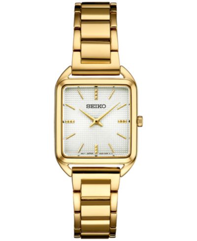 Seiko Женские наручные часы Essentials Gold-Tone Stainless Steel 26mm