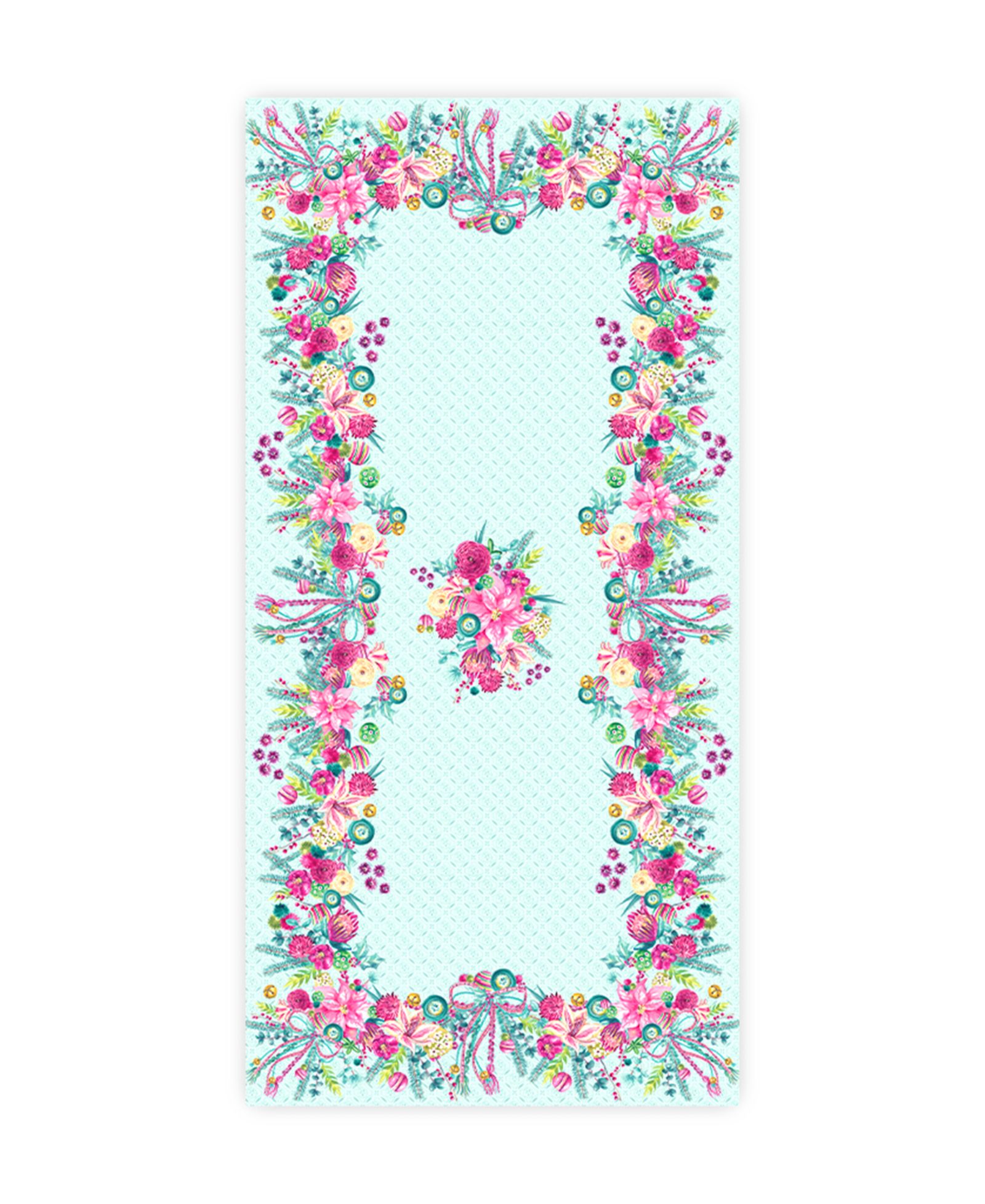 Laural Home Boho Christmas Tablecloth, 70" x 144"