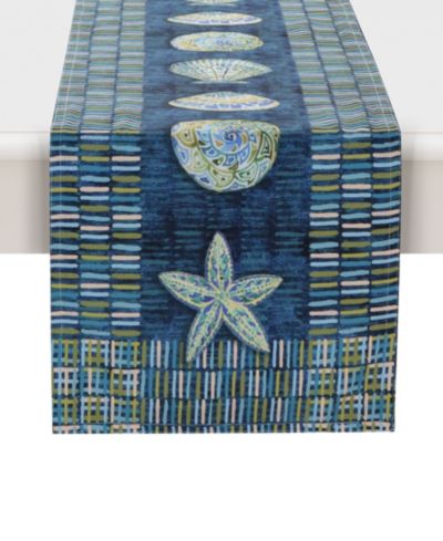 Laural Home Embellished Shells Runner, 13" x 72"