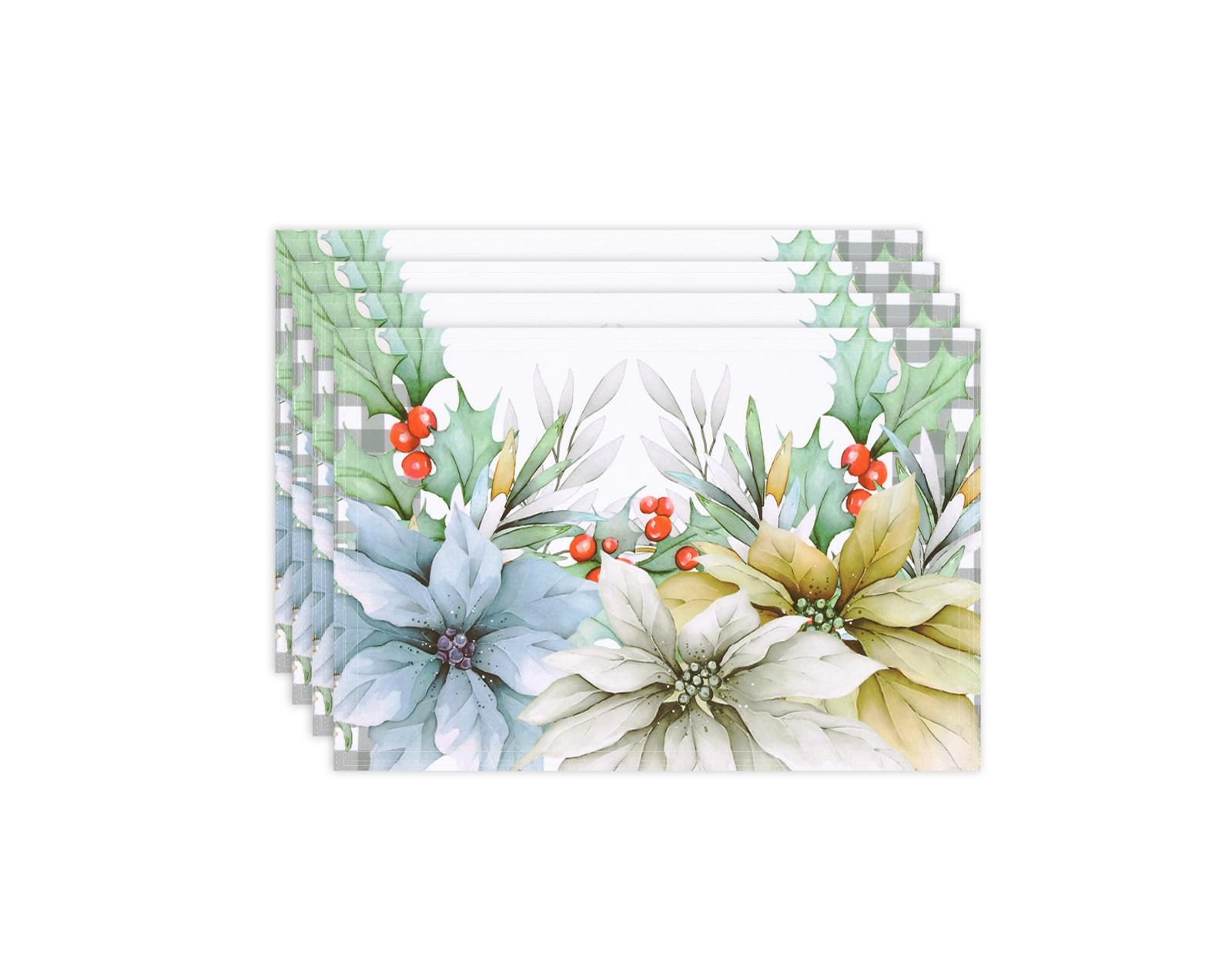 Laural Home Glad Tidings набор из 4 подстановочных салфеток 13" x 19"