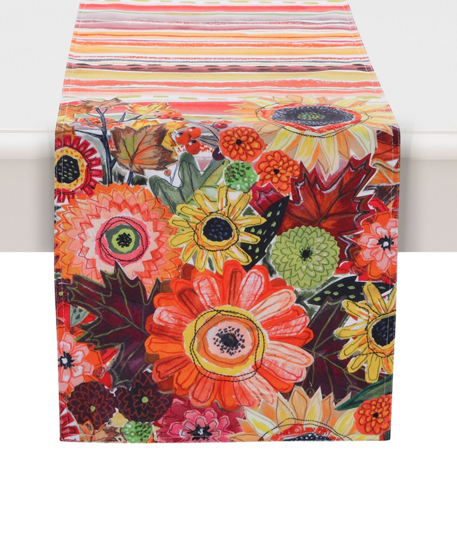Laural Home декоративный коврик-дорожка Harvest Snippets, 13" x 72"