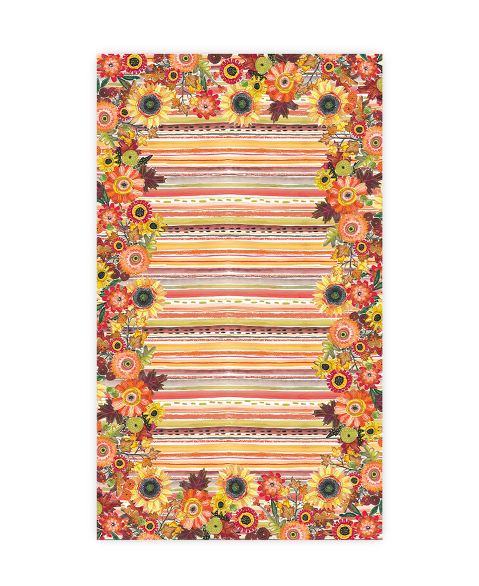 Скатерть Laural Home Harvest Snippets Tablecloth, 70" x 120"