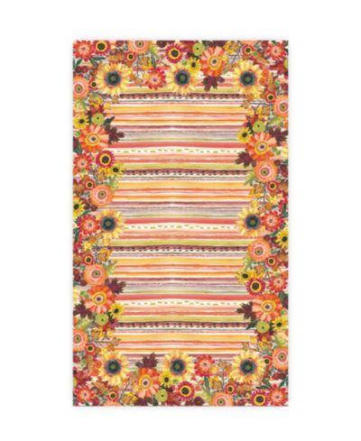 Laural Home Harvest Snippets Tablecloth, 70" x 120"