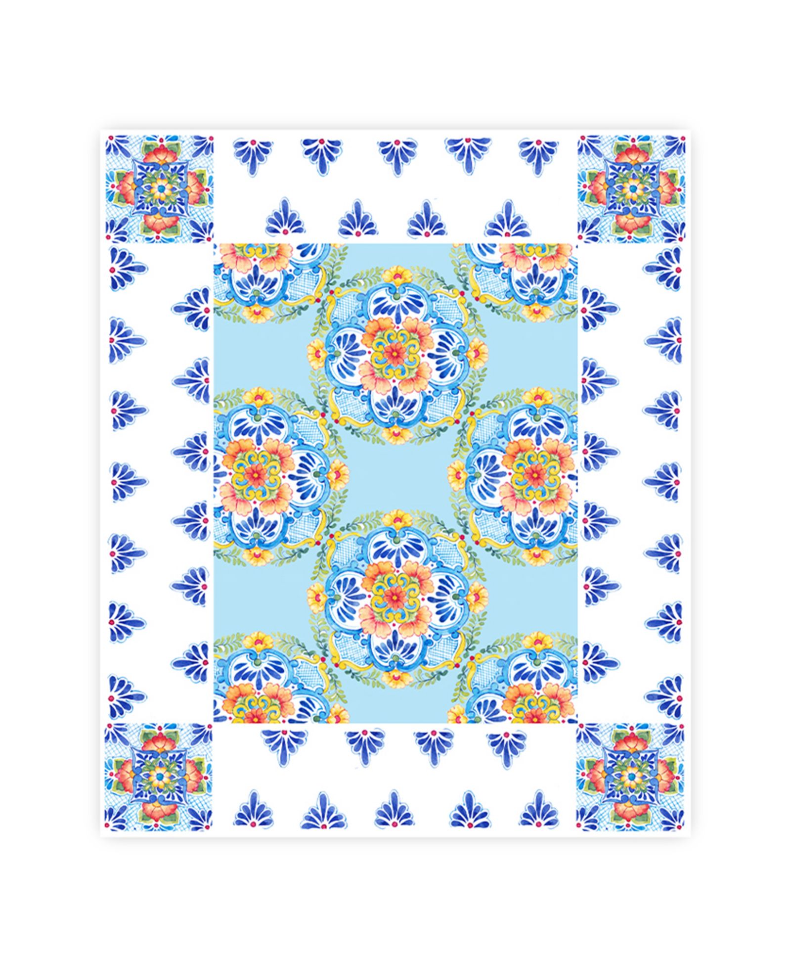 Скатерть Laural Home Talavera 70" x 84"