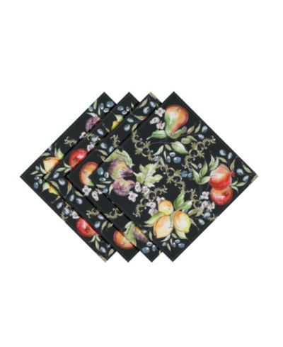 Laural Home набор из 4 салфеток Tuscan Fruit Sketch 20" x 20"